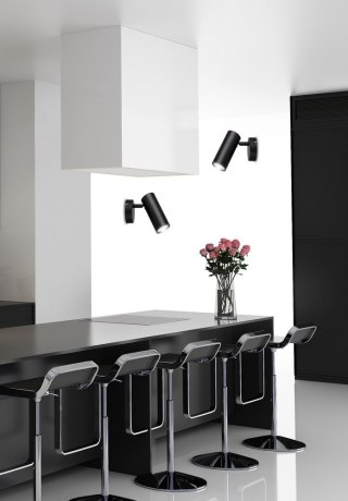 Kinkiet spot COLLY czarny regulowany do czytania - Candellux Lighting