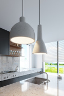 Lampa wisząca EMPOLI szary beton zwis nad stół wyspę - Sollux Lighting - wizualizacja