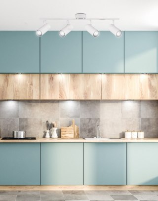 Plafon sufitowy COLLY 4 biały regulowany spot na listwie - Candellux Lighting