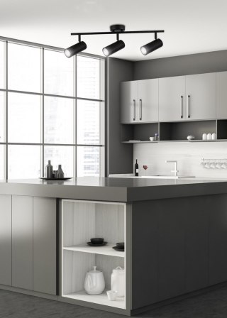 Plafon sufitowy COLLY 3 czarny regulowany spot na listwie - Candellux Lighting