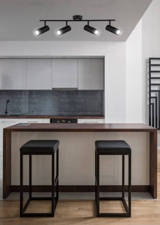 Plafon sufitowy COLLY 4 czarny regulowany spot na listwie - Candellux Lighting