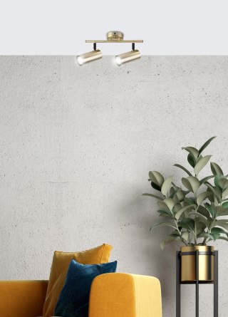 Plafon sufitowy COLLY 2 mosiądz regulowany spot na listwie - Candellux Lighting