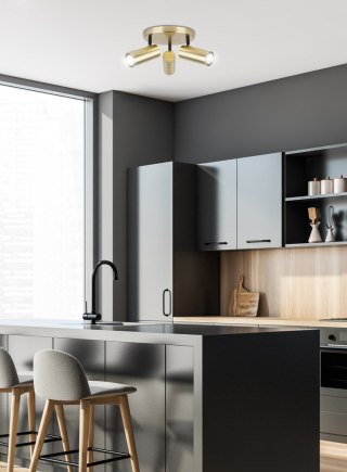 Plafon sufitowy COLLY 3 mosiądz talerz regulowany spot - Candellux Lighting