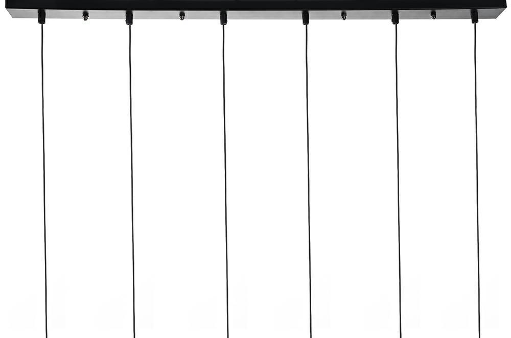 Lampa wisząca FLUSSO LINE 6 czarna minimalistyczna industrialna - King Home Lampa wisząca FLUSSO LINE 6 czarna minimalistyczna industrialna - King Home