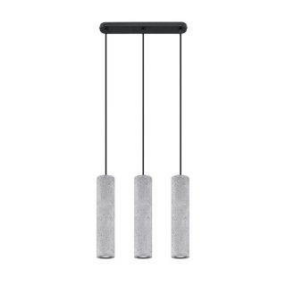 Lampa wisząca LUVO 3L lampa dekoracyjna szary beton - Sollux Lighting