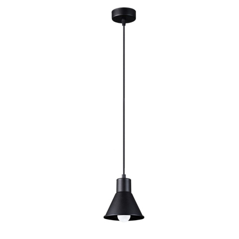 Lampa wisząca TALEJA 1 czarna metalowa minimalistyczna pojedyncza - Sollux Lighting