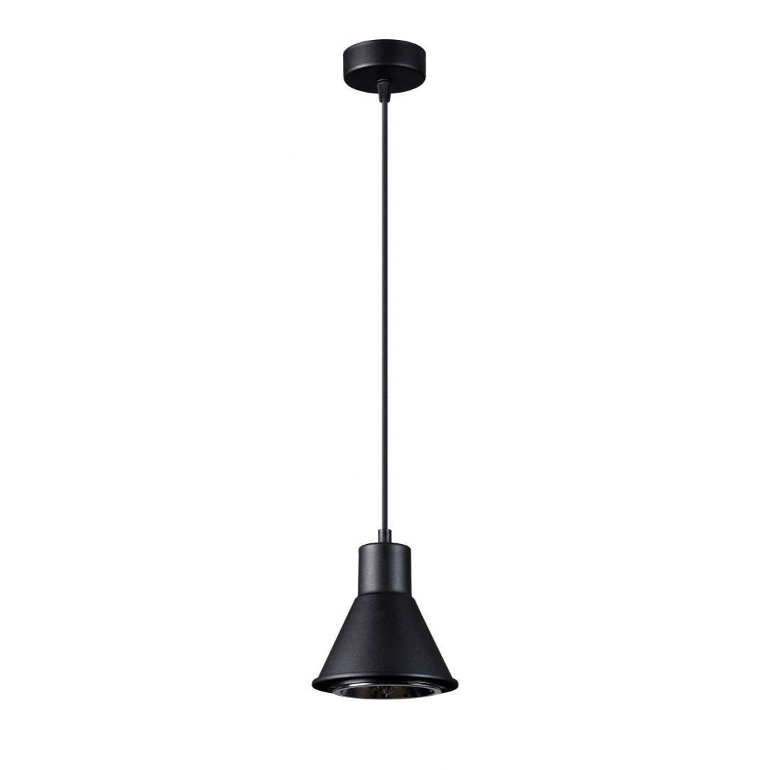 Lampa wisząca TAZILA 1 czarna pojedyncza jeden klosz loftowa - Sollux Lighting Lampa wisząca TAZILA 1 czarna pojedyncza jeden klosz loftowa - Sollux Lighting