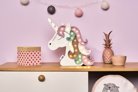 Lampka dziecięca FANTASY UNICORN Blueberry Milk Jednorożec Mleko jagodowe - Eensy Weensy - we wnętrzu Lampka dziecięca FANTASY UNICORN Blueberry Milk Jednorożec Mleko jagodowe - Eensy Weensy - we wnętrzu