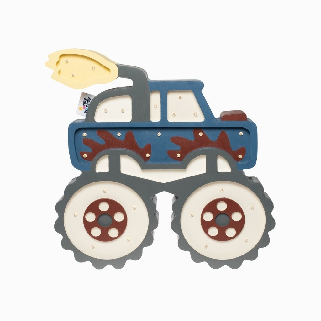 Lampka dziecięca MONSTER TRUCK MIDNIGHT duża nocna stojąca na ścianę - Eensy Weensy Lampka dziecięca MONSTER TRUCK MIDNIGHT duża nocna stojąca na ścianę - Eensy Weensy