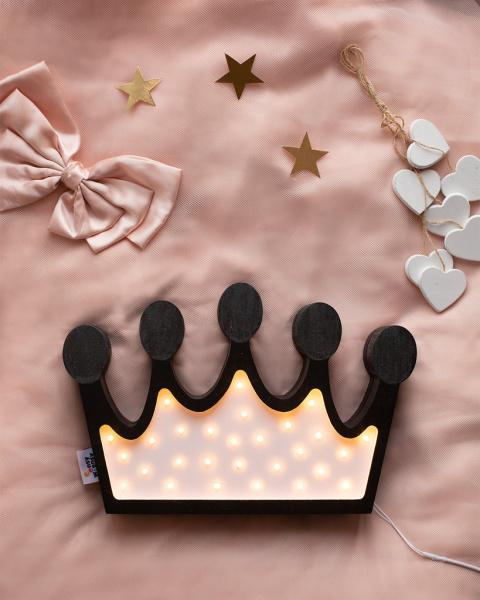 Lampka dziecięca ROYAL CROWN nocna duża korona do pokoju dziewczynki - Eensy Weensy Lampka dziecięca ROYAL CROWN nocna duża korona do pokoju dziewczynki - Eensy Weensy