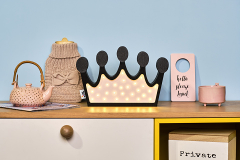 Lampka dziecięca ROYAL CROWN nocna duża korona do pokoju dziewczynki - Eensy Weensy Lampka dziecięca ROYAL CROWN nocna duża korona do pokoju dziewczynki - Eensy Weensy