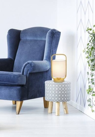 Lampka stołowa ISUMI 26 tkanina styl japoński - LEDEA