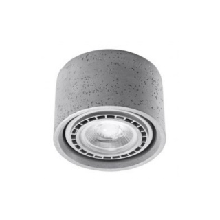 Plafon BASIC 1 beton lampa natynkowa tuba sufitowa pojedyncza - Sollux Lighting
