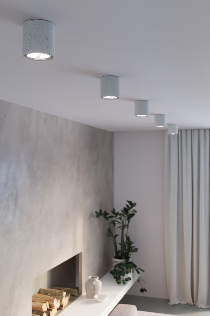 Plafon CULLO 140 beton oświetlenie sufitowe natynkowe spot - Sollux Lighting Plafon CULLO 140 beton oświetlenie sufitowe natynkowe spot - Sollux Lighting