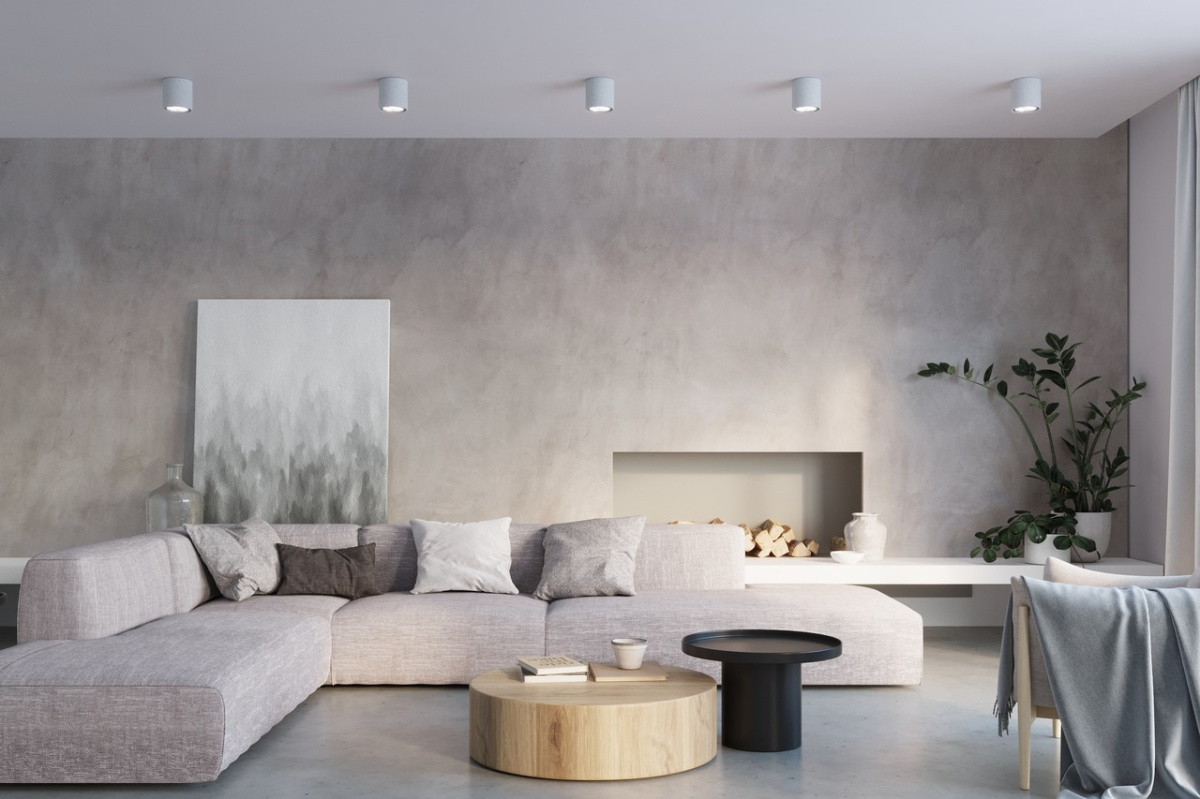 Plafon CULLO 140 beton oświetlenie sufitowe natynkowe spot - Sollux Lighting Plafon CULLO 140 beton oświetlenie sufitowe natynkowe spot - Sollux Lighting