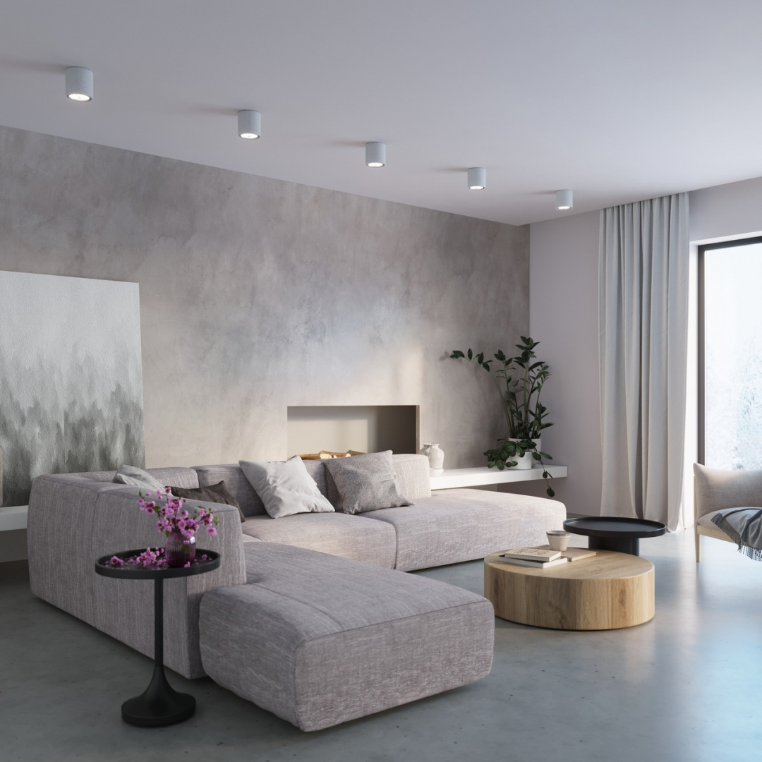 Plafon CULLO 140 beton oświetlenie sufitowe natynkowe spot - Sollux Lighting Plafon CULLO 140 beton oświetlenie sufitowe natynkowe spot - Sollux Lighting
