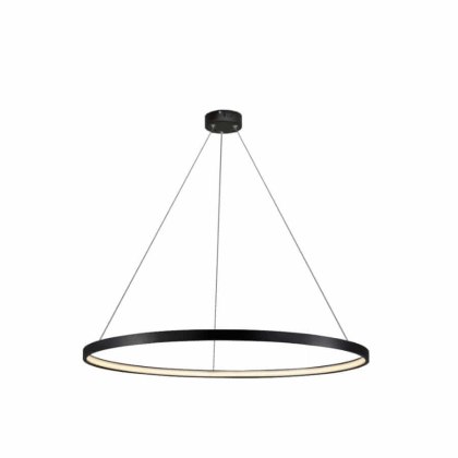 Lampa wisząca RING mała czarna LED 3000K obręcz pierścień - Light Prestige