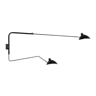 Kinkiet RAVEN 2 WALL czarny - King Home