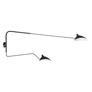 Kinkiet RAVEN WALL UP 2 czarny - King Home