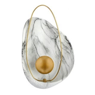 Kinkiet ROCK MARBLE - LED, żywica, metal King Home