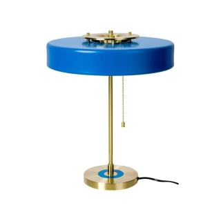 Lampa stołowa ARTE niebiesko-złota elegancka - King Home