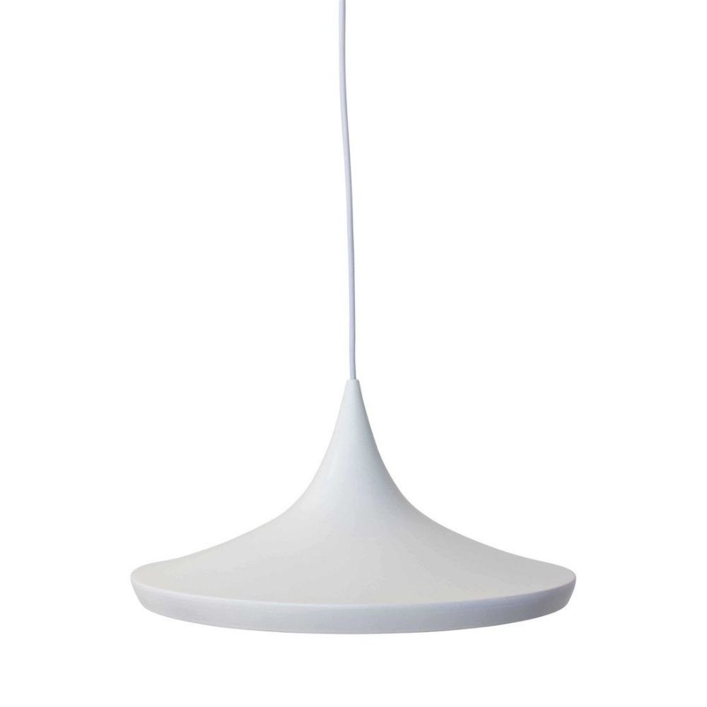 Lampa wisząca BET SHADE WIDE biała - środek srebrny - King Home Lampa wisząca BET SHADE WIDE biała - środek srebrny - King Home