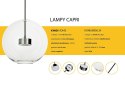 Lampa wisząca CAPRI DISC 3 chrom LED potrójna kaskada szklane klosze - King Home