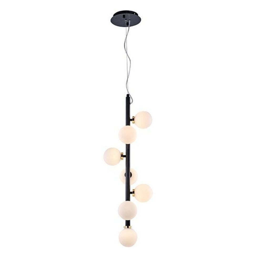 Lampa wisząca COSMO VERTICAL S czarna, złota - Moosee Lampa wisząca COSMO VERTICAL S czarna, złota - Moosee
