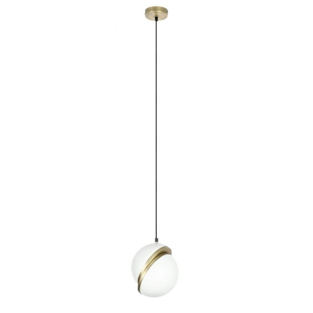 Lampa wisząca GLOBE 20 biała złota LED - King Home Lampa wisząca GLOBE 20 biała złota LED - King Home