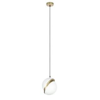 Lampa wisząca GLOBE 20 biała złota LED - King Home