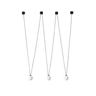 Lampa wisząca MOVO III podwieszana z kulistymi kloszami - Orlicki Design