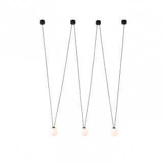 Lampa wisząca MOVO III podwieszana z kulistymi kloszami - Orlicki Design