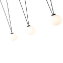 Lampa wisząca MOVO III podwieszana z kulistymi kloszami - Orlicki Design