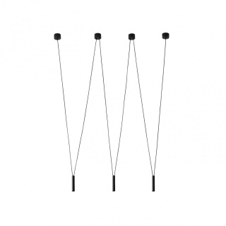 Lampa wisząca VIVA III NERO podwieszana - Orlicki Design