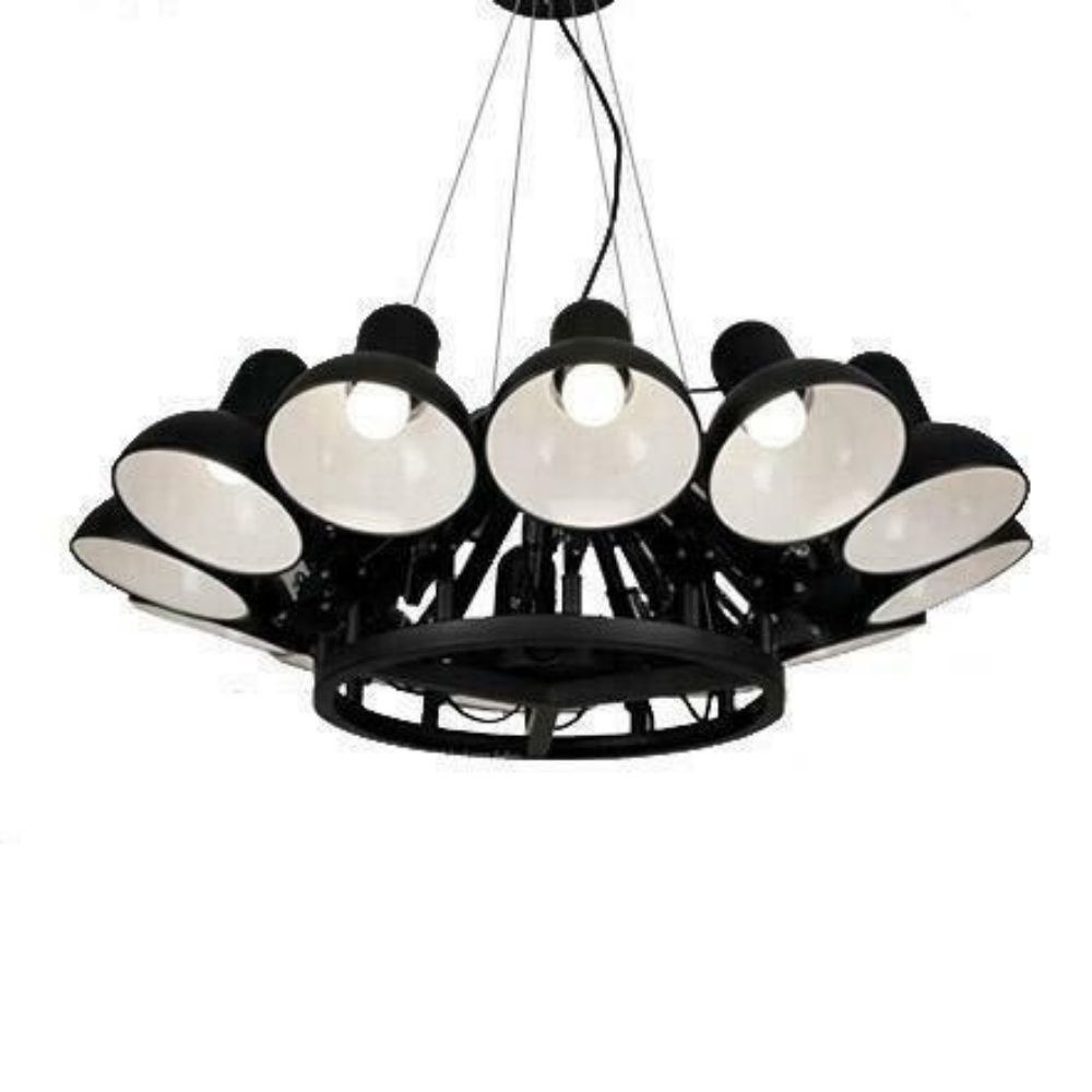 Lampa wisząca RAGNO 12 czarna - aluminium King Home Lampa wisząca RAGNO 12 czarna - aluminium King Home