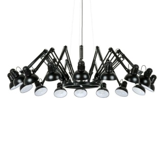 Lampa wisząca RAGNO 16 czarna - aluminium King Home