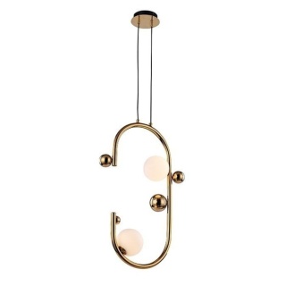 Lampa wisząca VALENTINO złota - Moosee