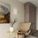 Ceramiczny kinkiet VEGA LINE biały lampa ścienna dekoracyjna - Sollux Lighting - lampa na ścianie