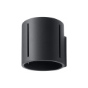 Kinkiet aluminiowy INEZ czarny lampa ścienna dekoracyjna - Sollux Lighting