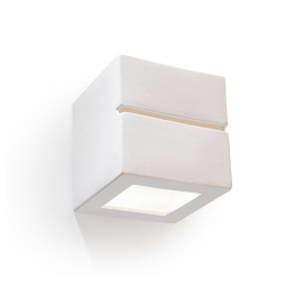 Kinkiet ceramiczny LEO LINE biały lampa ścienna dekoracyjna - Sollux Lighting