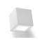 Kinkiet ceramiczny LEO biały lampa ścienna kostka sześcian - Sollux Lighting