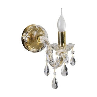 Kinkiet MARIA TERESA ścienny złoty z kryształkami - Candellux Lighting