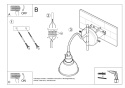 Stalowy kinkiet  MARE czarny lampa ścienna dekoracyjna - Sollux Lighting - instrukcja montażu