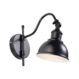 Kinkiet stalowy MARE czarny retro dekoracyjny do czytania - Sollux Lighting