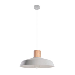 Lampa wisząca AFRA sufitowa beton drewno loft zwis nad stół - Sollux Lighting