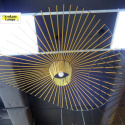Lampa wisząca Capello kapelusz złoty zdjęcia realne - King Home