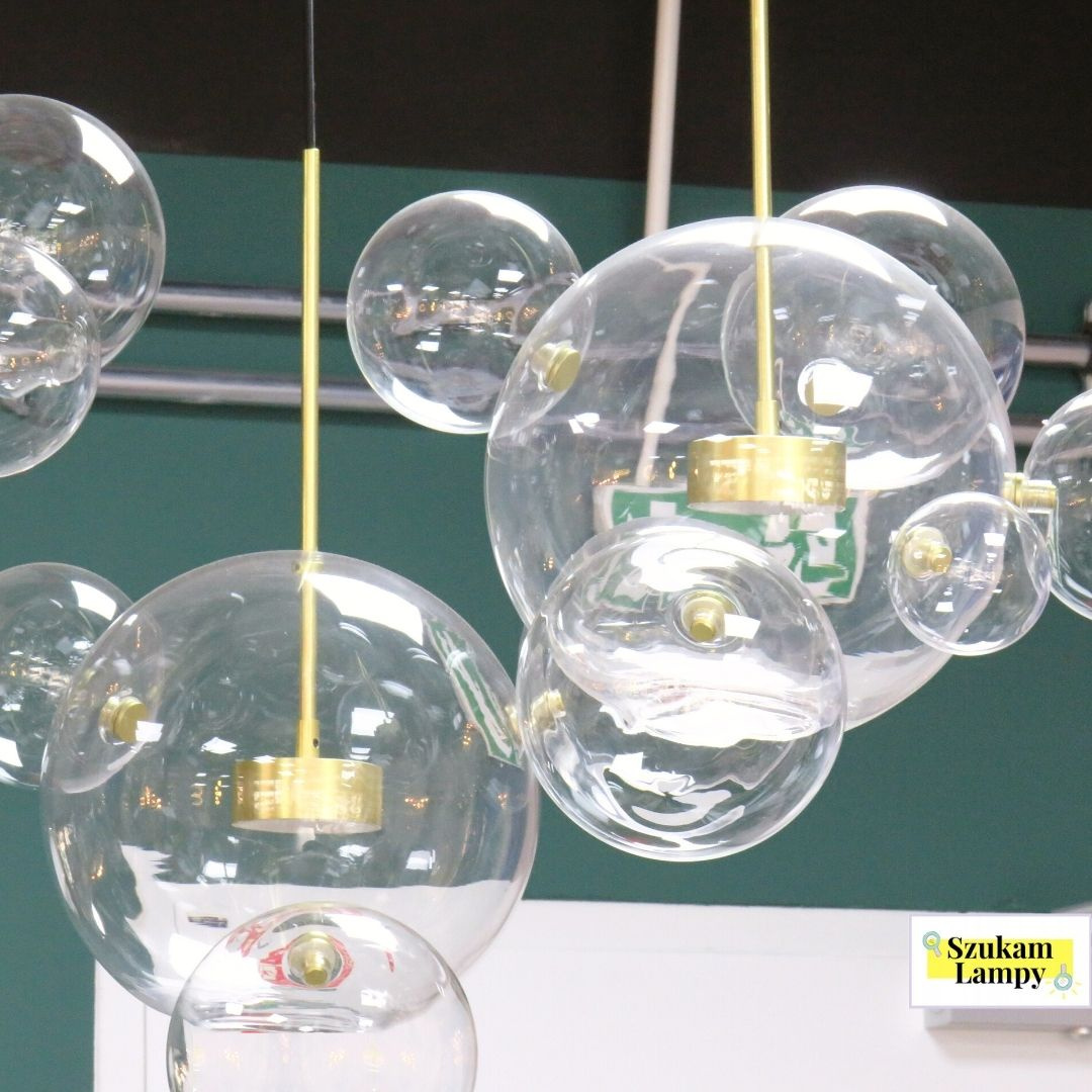 Lampa wisząca CAPRI DISC 5 złota LED - King Home Lampa wisząca CAPRI DISC 5 złota LED - King Home