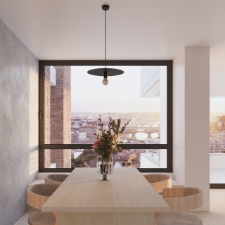 Lampa wisząca FLAVIO czarna stalowa loft - Sollux Lighting