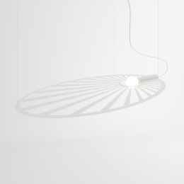 Lampa wisząca LEHDET biały liść do salonu - Thoro