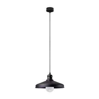 Lampa wisząca MARE 1 stal czarny zwis industrialny nad stół - Sollux Lighting